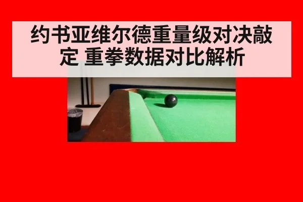 约书亚维尔德重量级对决敲定 重拳数据对比解析